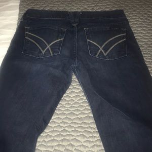 Lightly worn dark wash William Rast denim